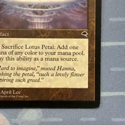 Lotus Petal - Tempest - Magic The Gathering - Vintage 1997 - Image 4