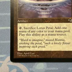 Lotus Petal - Tempest - Magic The Gathering - Vintage 1997 - Image 5