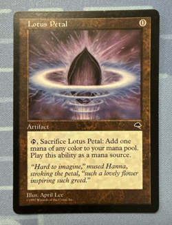 Lotus Petal - Tempest - Magic The Gathering - Vintage 1997 - Image 1