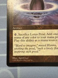 Lotus Petal - Tempest - Magic The Gathering - Vintage 1997 - Image 5