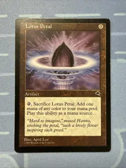 Lotus Petal - Tempest - Magic The Gathering - Vintage 1997 - Image 1