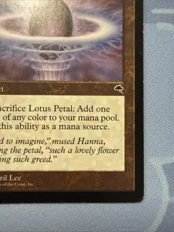 Lotus Petal - Tempest - Magic The Gathering - Vintage 1997 - Image 4