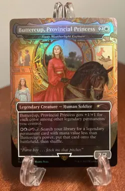 MTG Buttercup, Provincial Princess Sisay, Weatherlight Captain Secret Lair Foil - Image 1