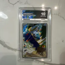 Pokemon TCG OSHAWOTT 105/086 ACE 10 Gem Mint - IR - White Flare - Image 1