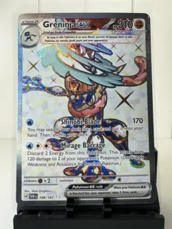 Greninja EX 198/167 Full Art Ultra Rare Twilight Masquerade Pokemon TCG Holo NM - Image 1