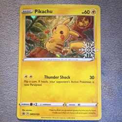 Pokemon Pikachu Promo Holo SWSH153 Sword & Shield Holiday Calendar 2022 HP60 - Image 1
