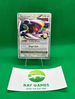 Pokemon TCG Garchomp C Lv. X DP46 Black Star Promo Holo Diamond & Pearl DMG - Image 1