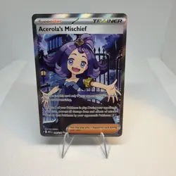Pokemon TCG Acerola’s Mischief 165/132 Me01: Mega Evolution Ultra Rare Near Mint - Image 1