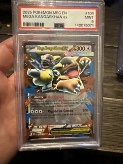 2025 Pokemon Meg En Mega Kangaskhan Ex #104 PSA 9 - Image 1