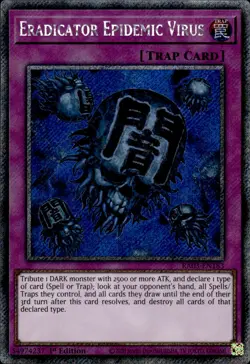 Eradicator Epidemic Virus - Platinum Secret Rare 1st Ed RA03-EN183 - NM - YuGiOh - Image 1