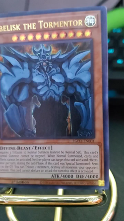 Yugioh Obelisk the Tormentor EGO1-EN001 1st Edition Ultra Rare NM - Image 2