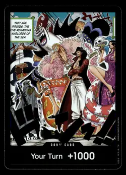ONE PIECE 500 YEARS INTO THE FUTURE ENGLISH CARD HOLO GAME CARTE OP07 DON! - Image 1