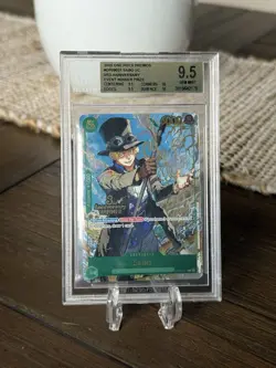 2025 One Piece Promos OP09027 Sabo UC 3rd Anniversary Winner BGS 9.5 - Image 1