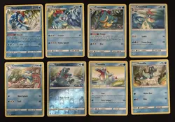 Pokemon TCG Totodile, Croconaw, & Feraligatr Lot: 8 Card Collection Set - Image 1