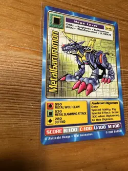 Digimon ST-85 MetalGarurumon Swedish Promo Card TCG Rare Bandai LP/Played - Image 2
