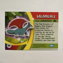 Salamence Pokemon Advanced Challenge Topps TCG Card 2004 #59 - Image 2