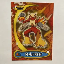 Blaziken Pokemon Advanced Challenge Topps TCG Card 2004 #9 - Image 1