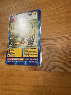 Digimon ST-84 WarGreymon Swedish Promo Card TCG Rare EXC - Image 3