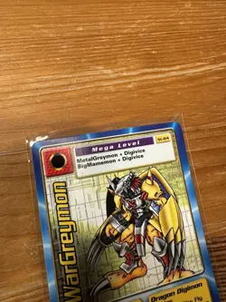 Digimon ST-84 WarGreymon Swedish Promo Card TCG Rare EXC - Image 4