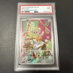 Minccino 182/162 SV05: Temporal Forces Holo PSA Mint 9 Graded Pokemon Card - Image 1