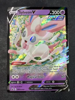 Sylveon V - SWSH202 - Pokemon Sword & Shield Promo Ultra Rare Holo Card NM - Image 1