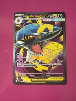 Mega Sharpedo EX 113/094 Full Art NM/M Phantasmal Flames Pokemon Card - Image 1