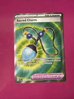 Sacred Charm 122/094 Full Art NM/M Phantasmal Flames Pokemon Card - Image 1