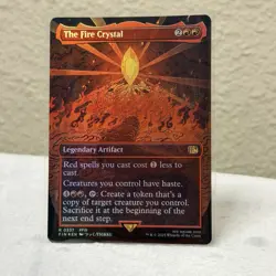 The Fire Crystal Borderless Foil 337 Final Fantasy MTG NM - Image 1