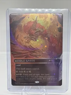 Needle Spires (0120) (Borderless) (Galaxy Foil) Edge of Eternities: Stellar... - Image 1