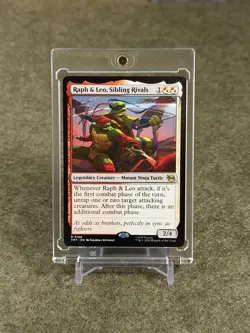 Krang & Shredder - Borderless RARE #201 TMT Teenage Mutant Ninja Turtles MTG - Image 1