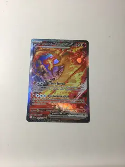 Pokemon TCG Team Rockets Moltres EX Holo Card 229/182 Sir Destined Rivals - Image 1