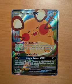 Dedenne GX - 195a/214 - Pokemon Sun & Moon Promo Alternate Art Rare Card NM - Image 1