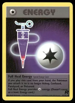 Pokemon Cards Full Heal Energy 81/82 UNLIMITED Team Rocket WOTC Uncommon LP - Image 1