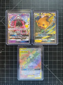 Pokemon GX Lot 3 Cards - Tapu Lele, Raichu, Moltres/Zapdos/Articuno - Image 1