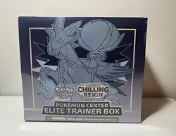 Pokemon 2021 Chilling Reign Ice Rider Calyrex ETB Elite Trainer Box SEALED - Image 1