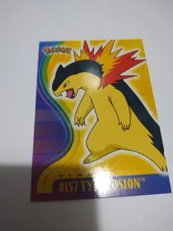 Hot! Mint/NM 2001 Topps Glossy Rare 1st Edition Johto Series 1 Typhlosion #157 - Image 1