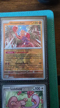 Pokemon TCG Scarlet & Violet 151 Reverse Holo Hitmonchan 107/165 - Image 1