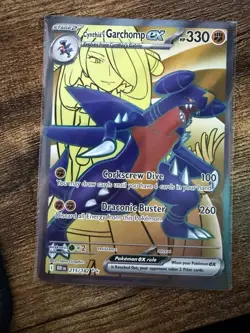 Pokemon TCG Cynthia's Garchomp EX 215/182 Full Art Destined Rivals Near Mint - Image 1