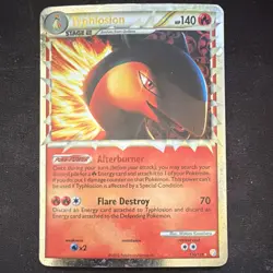 Pokemon Typhlosion Heartgold & Soulsilver 110/123 Ultra Rare Holo Prime 140 HP … - Image 1
