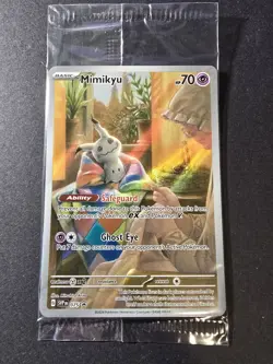 SEALED Pokemon Mimikyu SVP 075 Paldean Fates Black Star Promo - Image 1