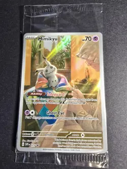 SEALED Pokemon Mimikyu SVP 075 Paldean Fates Black Star Promo - Image 2