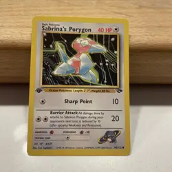Pokemon TCG Sabrina's Porygon 98/132 1st Edition Gym Challenge common WOTC - Image 5
