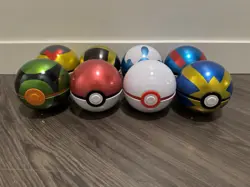 Pokemon Poke Ball Tin Set of 8 Various Designs - Image 2