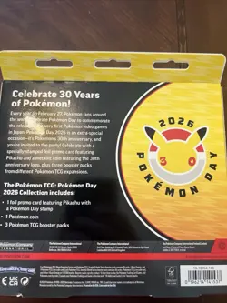 2026 Pokemon Day Collection Pack Pikachu Promo 30th Anniversary - Image 2
