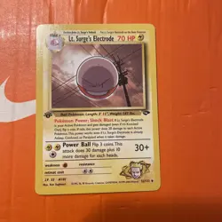 Pokemon TCG Lt. Surge’s Electrode 52/132 1st Edition Gym Challenge WOTC Vintage - Image 3