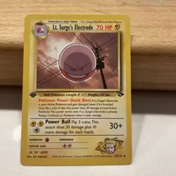 Pokemon TCG Lt. Surge’s Electrode 52/132 1st Edition Gym Challenge WOTC Vintage - Image 5