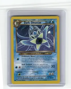 Dark Omastar Neo Destiny Rare Pokemon Near Mint or Better - Image 1