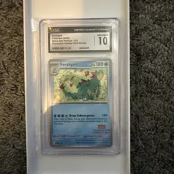 2025 POKEMON SVP EN-SV PROMO #213 FERALIGATR CGC 10 ILLUSTRATION CONTEST 2024 - Image 1