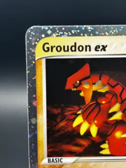 Groudon EX Holo Pokemon 2003 Pokemon Black Star Nintendo Promo 002 Vintage LP - Image 3