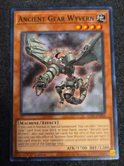 Yugioh Ancient Gear Wyvern LDS1-EN084 Common 1st Ed NM - Image 1